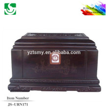 JS-URN171 aesthetic appearance cremation urn from china wooden urn manufacturer